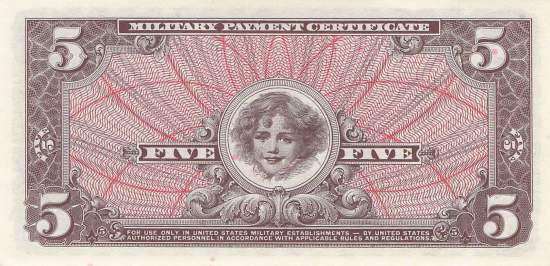 USA MPC Series 661 p.M69 5 Dollar 1968